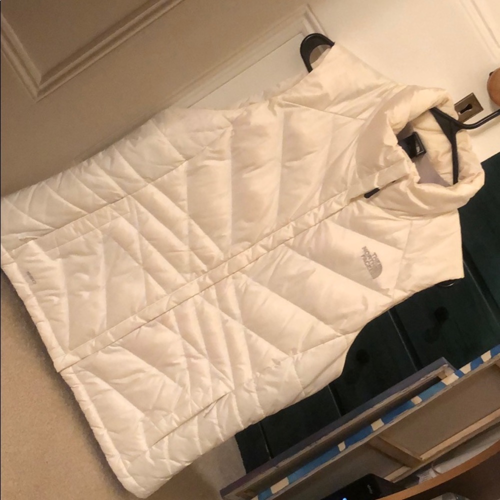 The North Face White Winter Vest